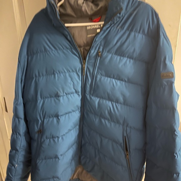 Michael Kors Men's Blue Puffer Jacket - Picture 1 of 9